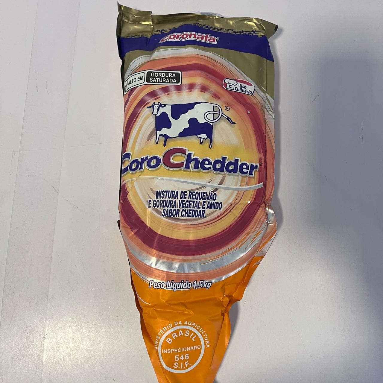 CHEDDAR CORONATA 1,5KG C/AMIDO