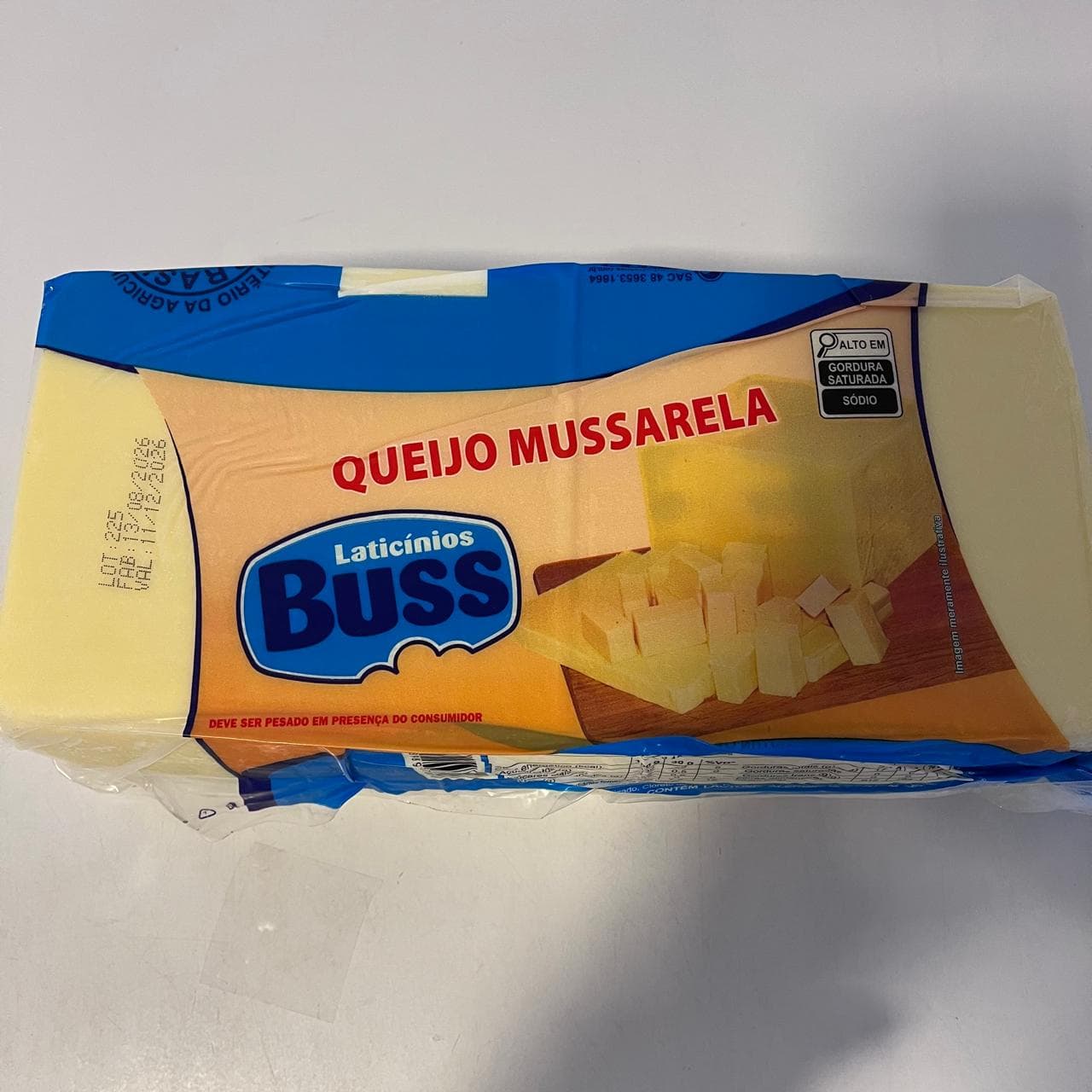 QUEIJO MUSSARELA BUSS PÇ