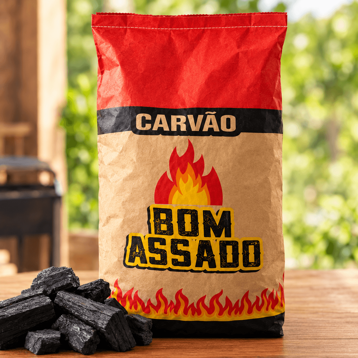 CARVÃO BOM ASSADO 4 KG