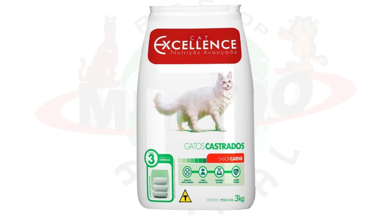 CAT EXCELLENCE CASTRADO CARNE HP 3 KG